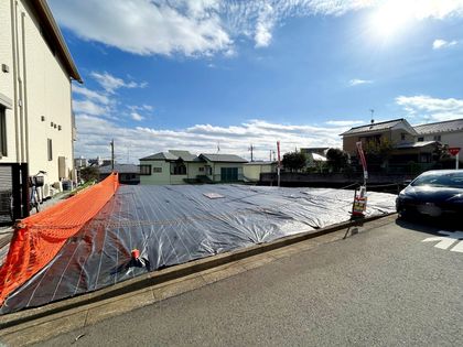 鷺沼4丁目 土地 前面道路含む外観