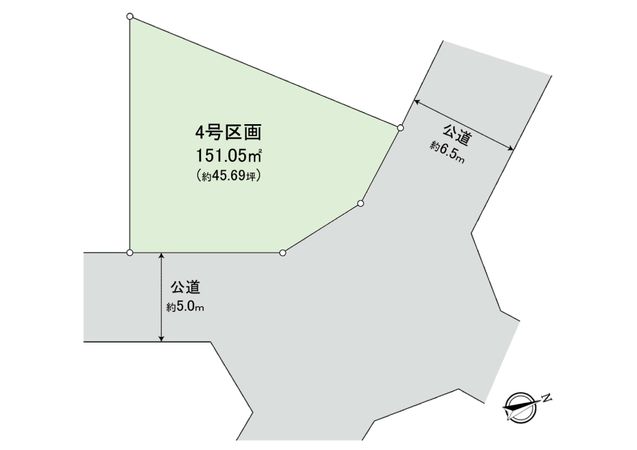 鷺沼2丁目 土地 4区画 区画図 鷺沼2丁目 土地 4区画 区画図