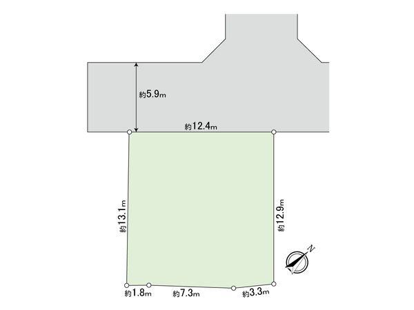 東有馬4丁目 土地 区画図