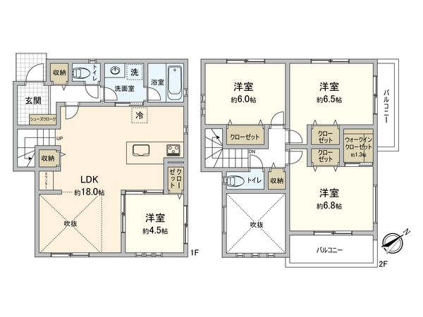 東有馬2丁目 新築戸建 C棟 間取図(平面図)