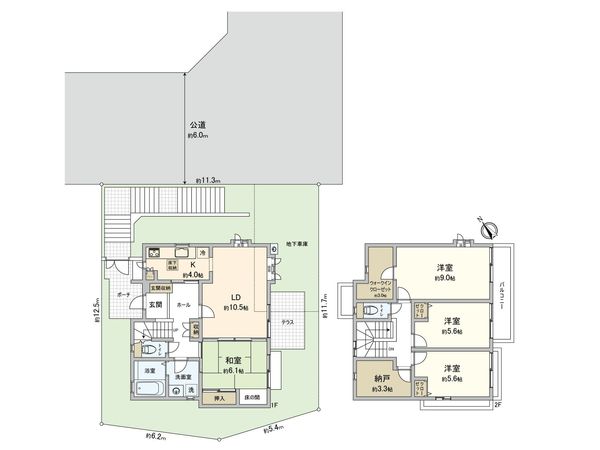 西野川3丁目 戸建 間取図(平面図) 間取図(平面図)