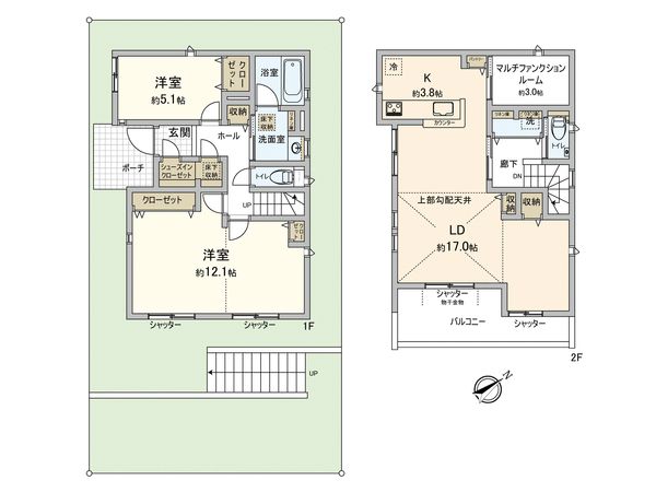 神木2丁目戸建【グローイングスクエア宮崎台ストロングスマート】 間取図(平面図) 神木2丁目戸建【グローイングスクエア宮崎台ストロングスマート】 間取図(平面図)