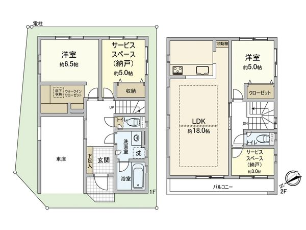 南平台 新築戸建 4号棟 間取図(平面図)