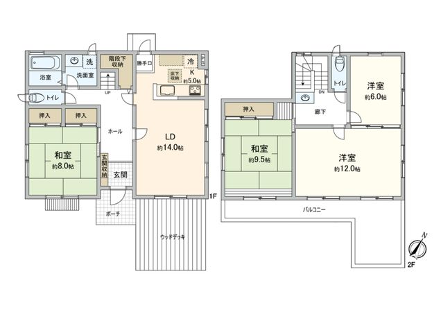 東山田1丁目戸建 間取図(平面図) 東山田1丁目戸建 間取図(平面図)