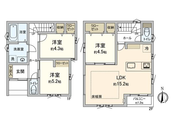 東野川2丁目 新築戸建 間取図(平面図)