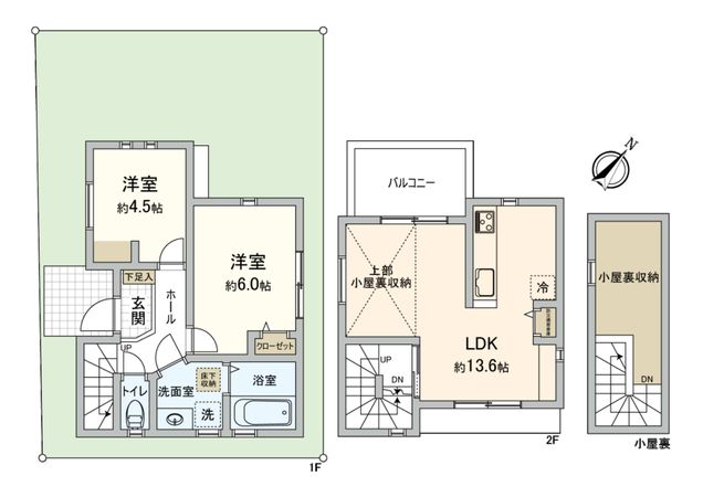 南山田町 新築戸建 間取図(平面図) 南山田町 新築戸建 間取図(平面図)