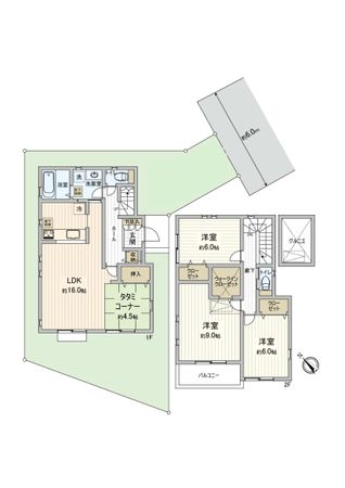 馬絹4丁目 新築戸建 7号棟 間取図(平面図) 馬絹4丁目 新築戸建 7号棟 間取図(平面図)