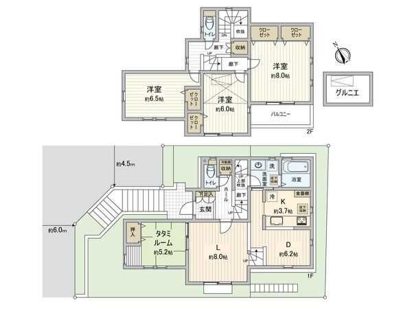 初山2丁目 新築戸建 11号棟 間取図(平面図)