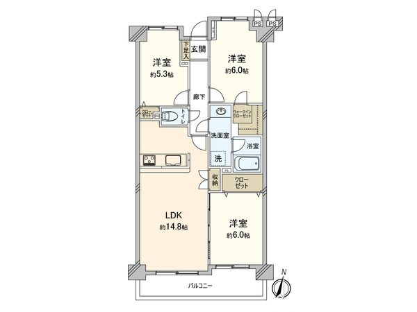 藤和ライブタウン鷺沼東ステージ Ⅰ 間取図(平面図) 間取図(平面図)