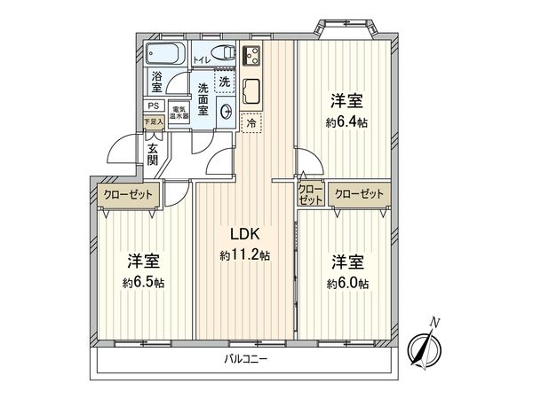 鷺沼メイプル1号棟 間取図(平面図) 鷺沼メイプル1号棟 間取図(平面図)