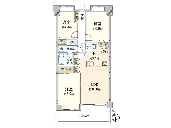 コスモ鷺沼エクセラ 間取図(平面図) コスモ鷺沼エクセラ 間取図(平面図)
