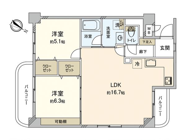 プレジデント鷺沼 間取図(平面図)