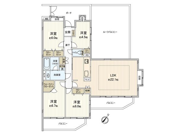 ファミール鷺沼 間取図(平面図)