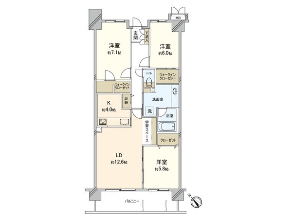 レクシオ宮前平ヒルズ 間取図(平面図) 間取図(平面図)