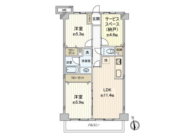 パークヒルズ鷺沼 間取図(平面図) 間取図(平面図)