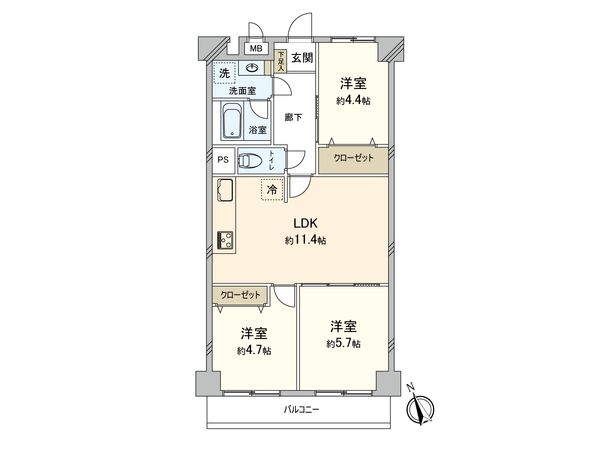 宮前平土橋スカイマンション 間取図(平面図) 間取図(平面図)