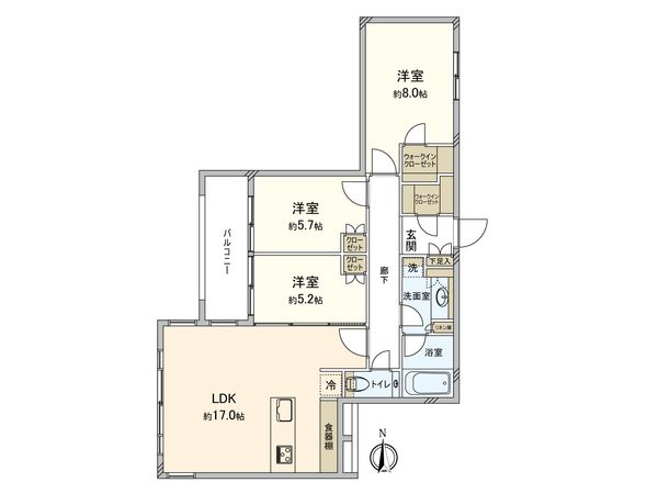 バースシティ・ザ・マーク鷺沼 間取図(平面図) バースシティ・ザ・マーク鷺沼 間取図(平面図)