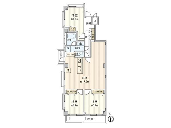 東急ドエル宮崎台テラス A棟 間取図(平面図) 東急ドエル宮崎台テラス A棟 間取図(平面図)