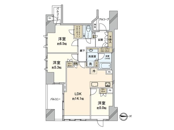 ザ・パークハウス宮崎台ガーデン 間取図(平面図) 間取図(平面図)