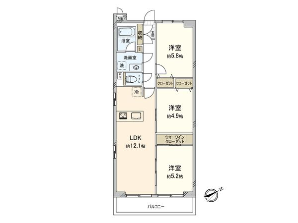 藤和宮前平コープ 間取図(平面図)