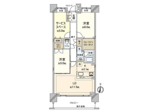 クレストシティ宮崎台 間取図(平面図) クレストシティ宮崎台 間取図(平面図)