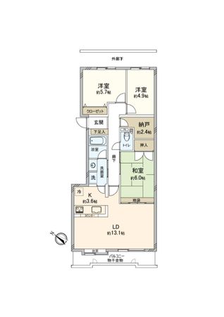 鷺沼東パーク・ホームズ 間取図(平面図) 鷺沼東パーク・ホームズ 間取図(平面図)