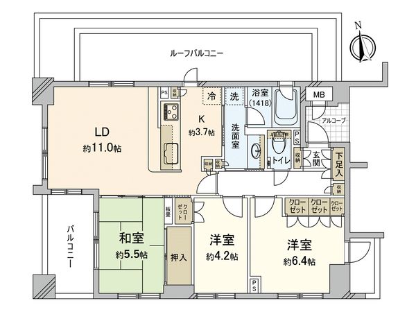 D’グランセ鷺沼ヒルズ 間取図(平面図)