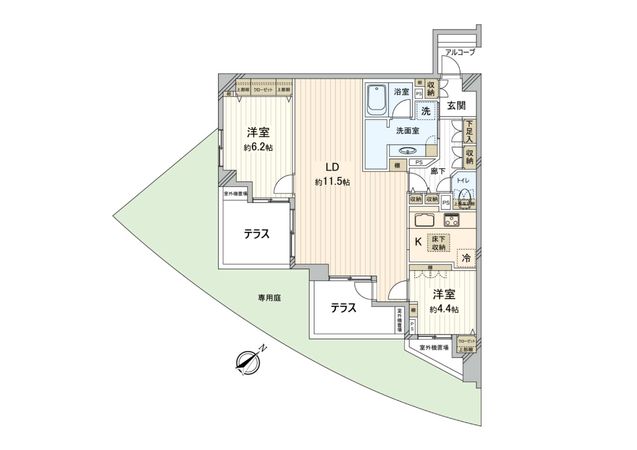 イトーピア鷺沼パラッツオ 間取図(平面図)