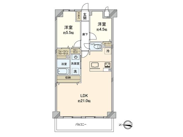 フローレンスパレス鷺沼 間取図(平面図)