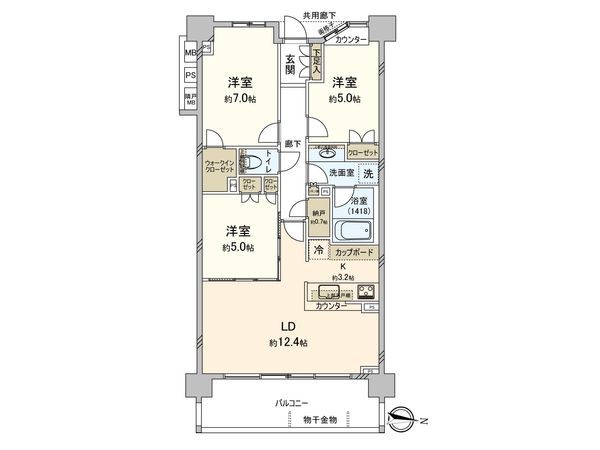 シティテラス横浜つづきの丘 A棟 間取図(平面図) シティテラス横浜つづきの丘 A棟 間取図(平面図)