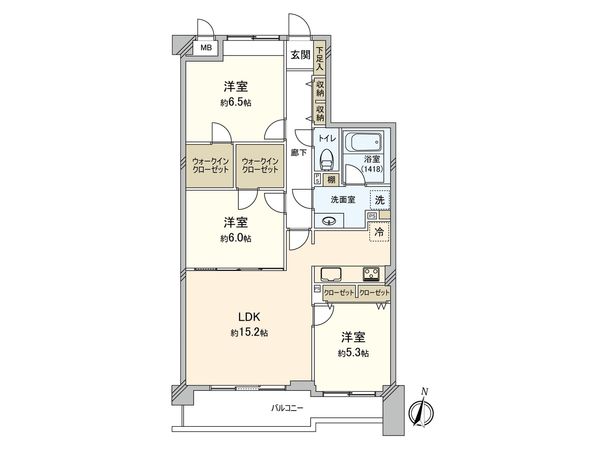 クレストフォルム鷺沼 間取図(平面図) クレストフォルム鷺沼 間取図(平面図)