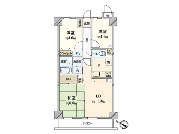 クレッセント鷺沼 間取図(平面図) クレッセント鷺沼 間取図(平面図)