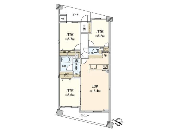 クレッセント宮前平 間取図(平面図) クレッセント宮前平 間取図(平面図)