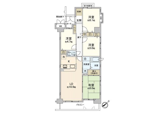 メイツ武蔵小杉富士見台 間取図(平面図) メイツ武蔵小杉富士見台 間取図(平面図)