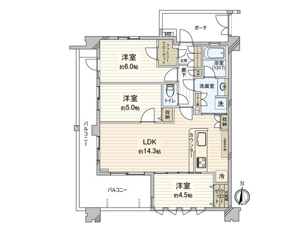 ブリシア宮崎台 間取図(平面図) ブリシア宮崎台 間取図(平面図)