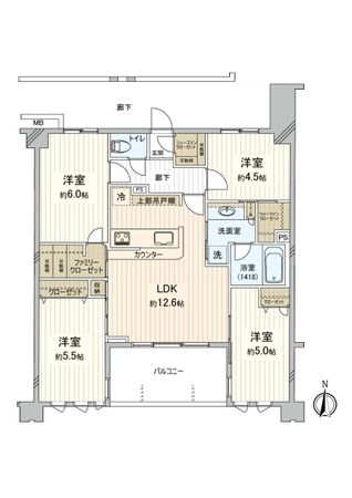 ブリシア宮崎台 間取図(平面図) ブリシア宮崎台 間取図(平面図)