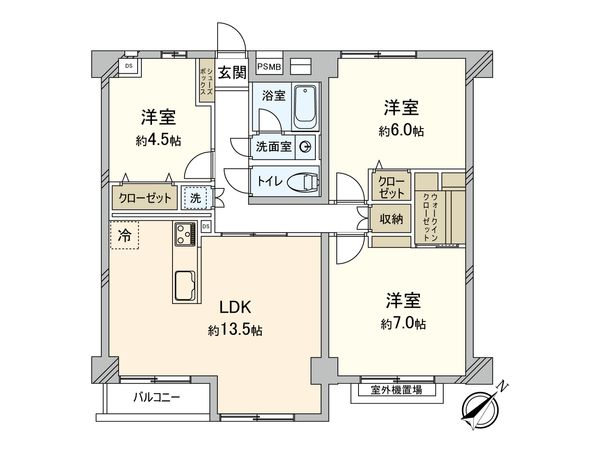 シャンボール鷺沼 間取図(平面図) シャンボール鷺沼 間取図(平面図)
