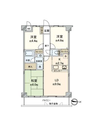 梶ヶ谷三和プラザ 間取図(平面図) 梶ヶ谷三和プラザ 間取図(平面図)