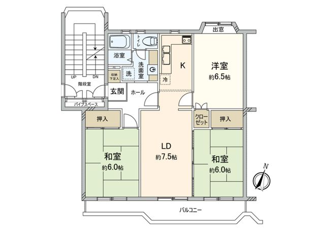 鷺沼メイプル 2号棟 間取図(平面図) 鷺沼メイプル 2号棟 間取図(平面図)