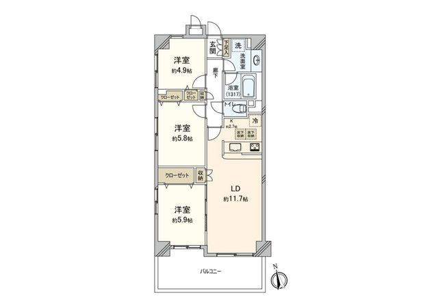 藤和シティホームズ鷺沼小台 間取図(平面図) 藤和シティホームズ鷺沼小台 間取図(平面図)
