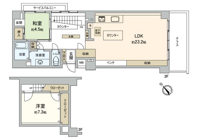 SPAZIO-S 間取図(平面図) 間取図(平面図)