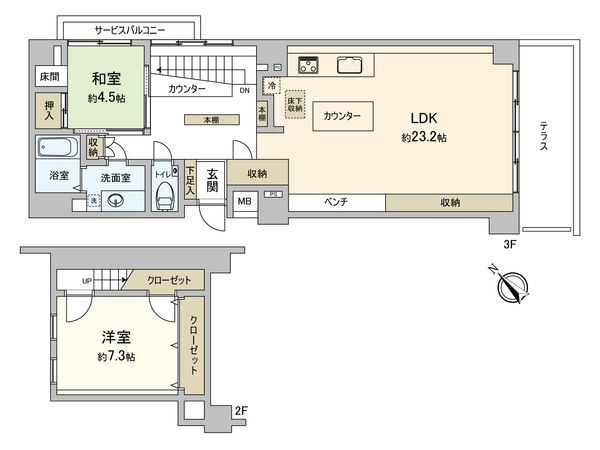SPAZIO-S 間取図(平面図) SPAZIO-S 間取図(平面図)