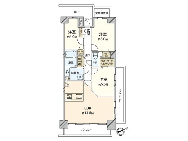 ステージ宮崎台 間取図(平面図) ステージ宮崎台 間取図(平面図)