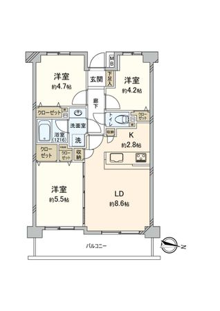 宮崎台南パーク・ホームズ 間取図(平面図) 宮崎台南パーク・ホームズ 間取図(平面図)