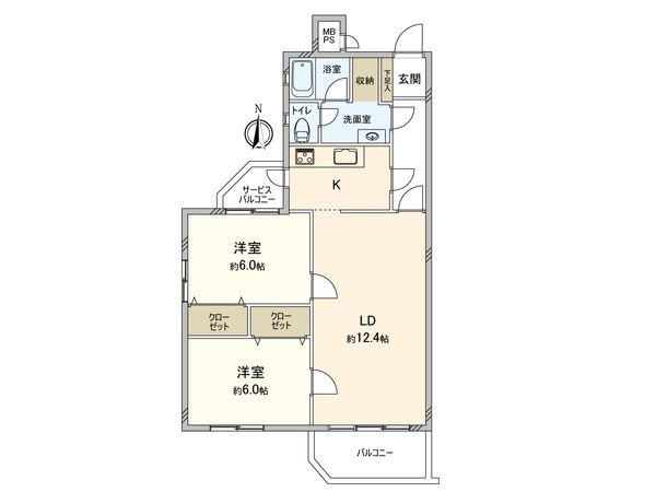 東急ドエル宮前平ビレジ B棟 間取図(平面図) 東急ドエル宮前平ビレジ B棟 間取図(平面図)