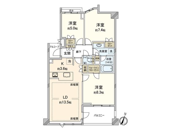 パークテラス宮前平 間取図(平面図) パークテラス宮前平 間取図(平面図)
