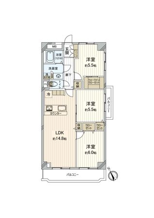 ウインザーハイム鷺沼アーベイン 間取図(平面図)
