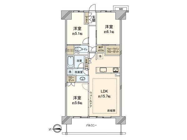 ローレルコート鷺沼 間取図(平面図)