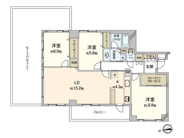 東急ドエル・アルス鷺沼 壱番館 間取図(平面図) 東急ドエル・アルス鷺沼 壱番館 間取図(平面図)