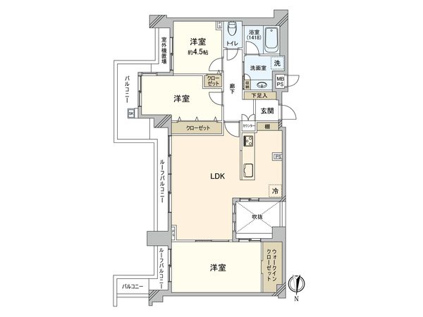 クオス宮崎台 間取図(平面図) クオス宮崎台 間取図(平面図)